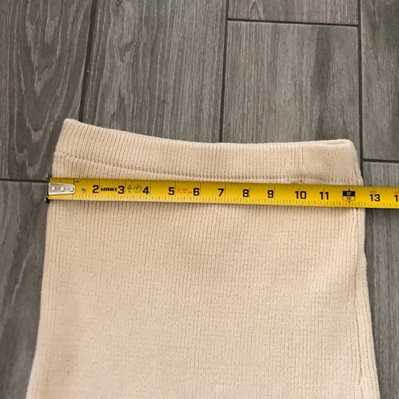 Sincerely Jules|Tan chunky knit midi maxi skirt with cutout details at bottom• - Picture 12 of 13